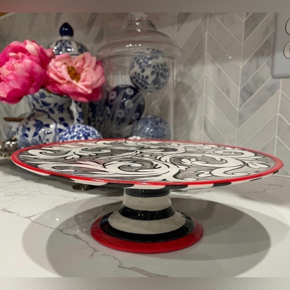 Rate combo: Anthropologie Molly Hatch Felicitations Cake Stand w/Matching Server - Picture 3 of 10